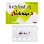 ネビシップ　Nebicip、ジェネリックネビレット　Nebilet、ネビボロール5mg　